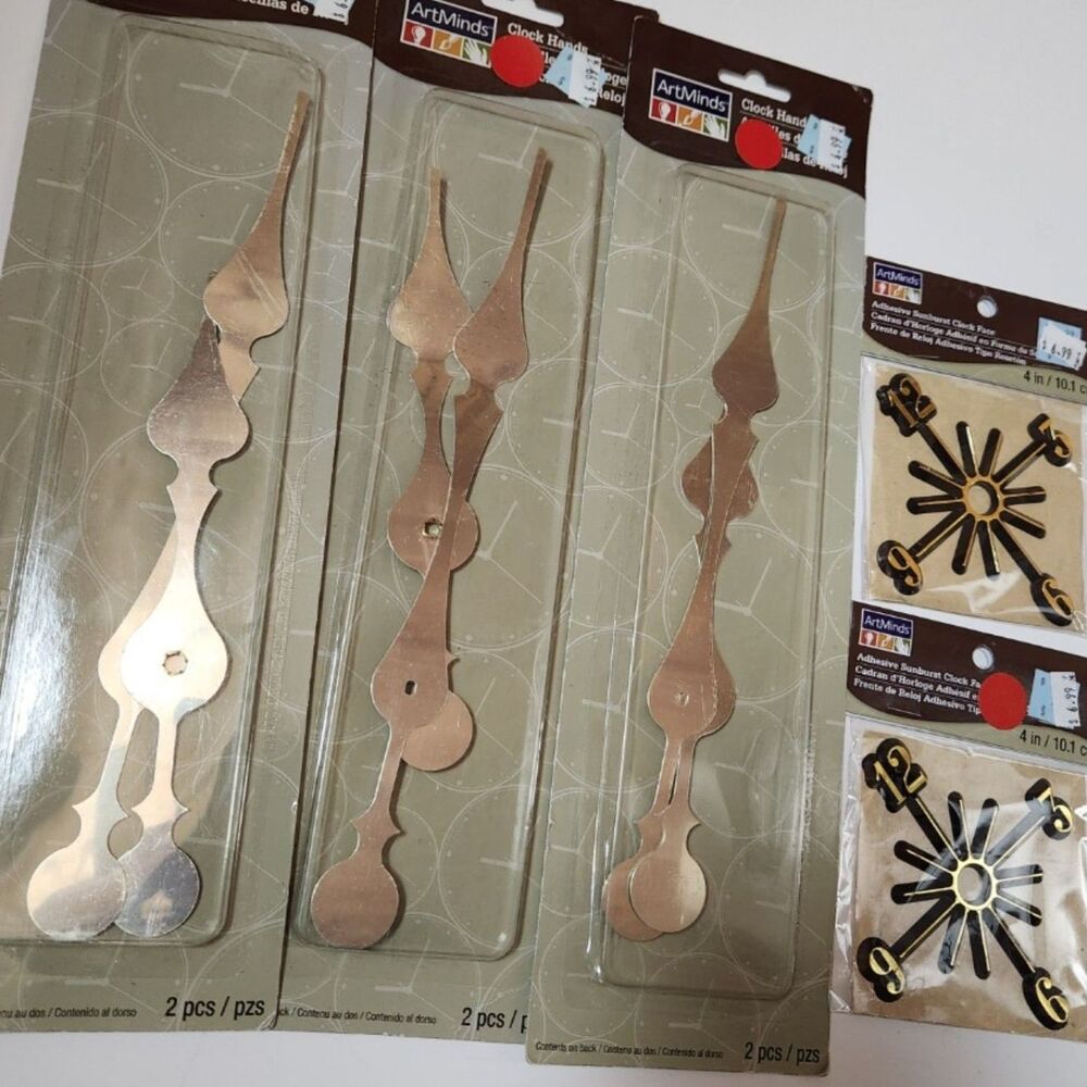 ArtMinds DIY Clock Kit Hands and Adhesive Faces